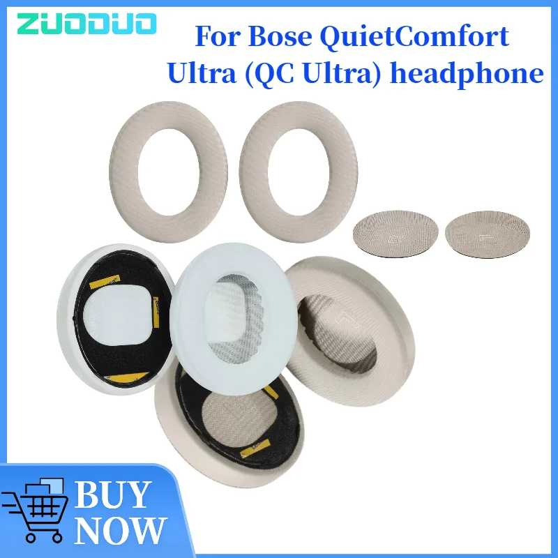 

ZUODUO Replacement Leather Cooling Gel Earmuff for Bose QuietComfort Ultra (QC Ultra) Headphones Comfortable to wearl Ear Pad