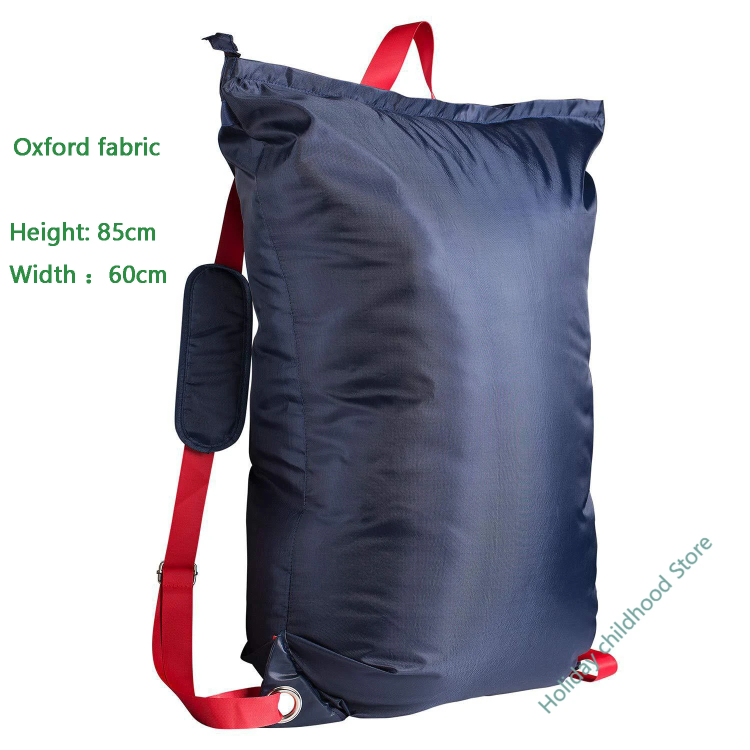 

Laundry bag with Shoulder strap Pillow shape travel bag Clothing storage organizer washable for travel outdoor mountaineer Camp