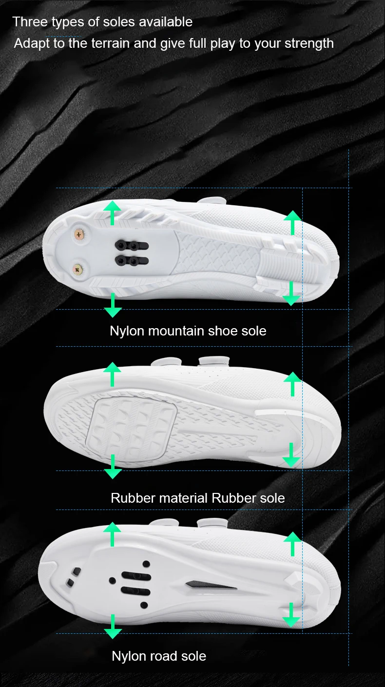 MTB Fahrradschuhe Herren 37-48 # Neue A7 Speed Radfahren Sneaker Cleat Pedal Frauen Flache Outdoor Rennrad Schuhe Selbstsichernde Weiß – Detail 6