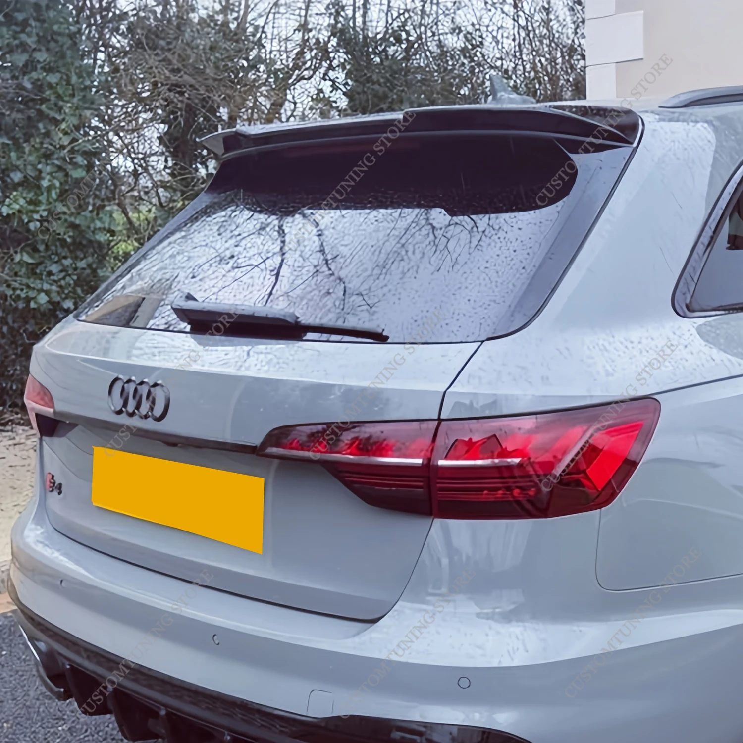 

Gloss Black Rear Roof Spoiler For Audi A4 S4 B9 B9.5 TSI TDI S-line Avant 2016-2025 Car Rear Top Tail Wing Bodykits Tuning