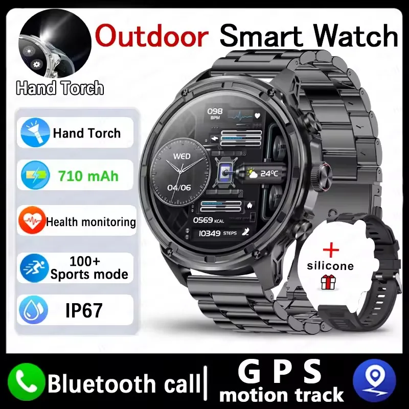 2025 New original V99 Smart Watch 1.85 inch NFC GPS sensing Bluetooth Call 710 Mah Large Battery Sports Fitness IP68 smartwatch