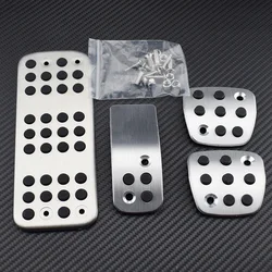 Car Accessories For Peugeot 206 206CC Fuel Brake Foot Rest AT/MT pedals Plate Non slip Accelerator brake pedal Pads stickers