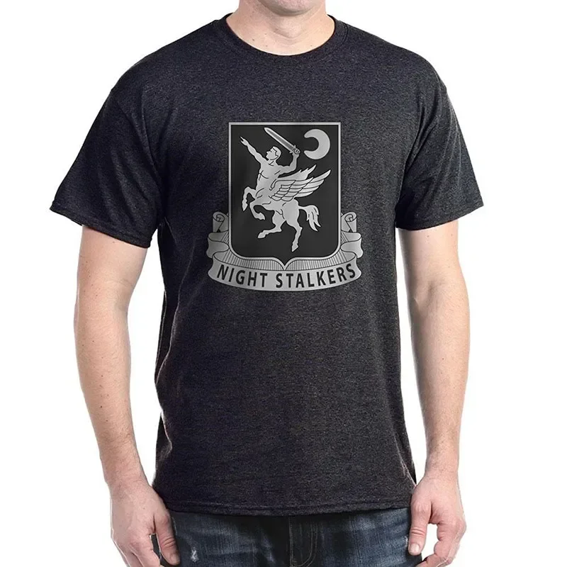 160th Special Operations Aviation Regiment Night Stalkers T-Shirt 100% Cotton O-Neck Short Sleeve Casual Mens T-shirt Size S-3XL