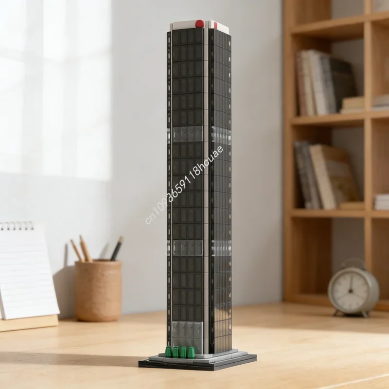 

636pcs MOC Architecture Aon Center Model Building Blocks Festival Gifts Construction Assemble DIY Creative Education Toy Idea