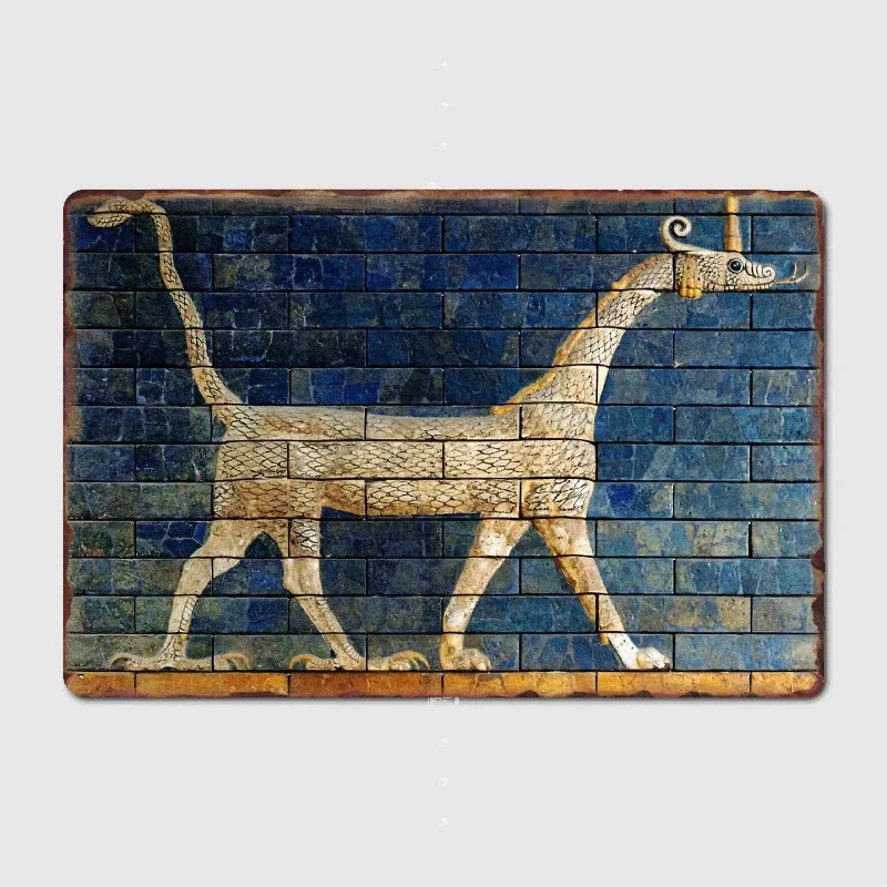 

Babylonian Dragon 01 Metal Print Mural Garage Decoration Club Party Vintage Tin Sign Poster Coffee/Bar decoration