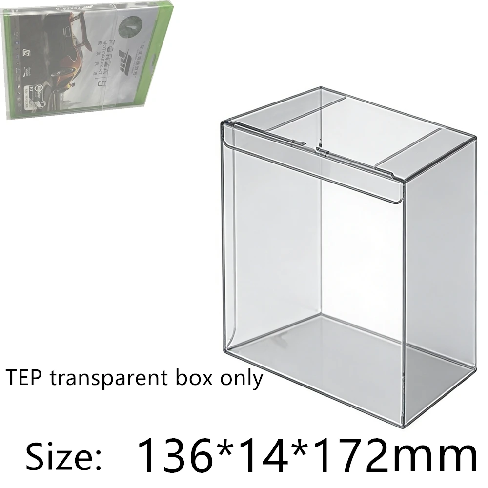 Transparent Box Protector For Xbox One Series XSX/XSX Collect Boxes PET Storage Game Shell Clear Display Case