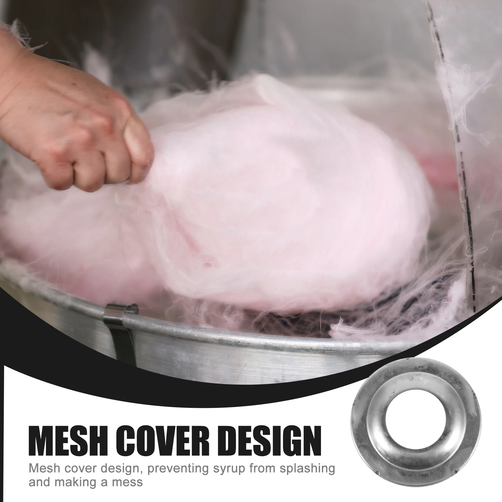 

Stainless Steel Sugar Dispenser Mesh Bowl For Cotton Candy Machine Filter Cover Fine Mesh Screen Bowl For Candy Floss