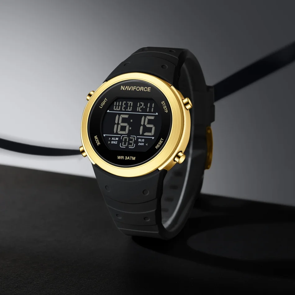 

NAVIFORCE светодиодный ночник, экран, электронные часы, спортивные часы, режим, мужские наручные часы, силиконовый ремешок для мальчиков