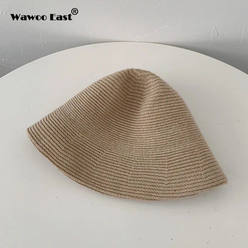 Women\'s Bucket Hats Winter Warm Woolen knitted Fisherman Hats Version Casual Street Panama Hat Male Bob Hiphop Female Hat 2023