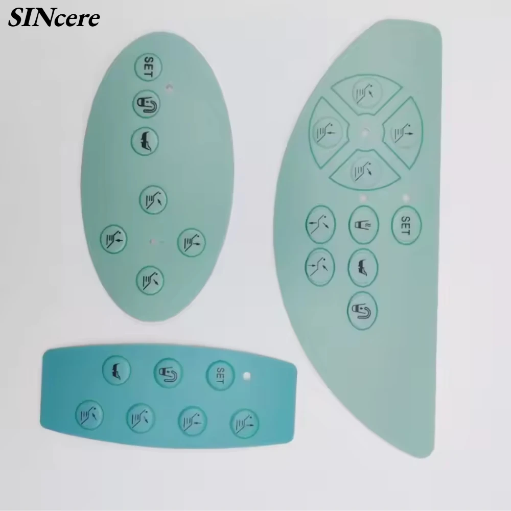 1PCS Dental Chair Main Switch Key Button Film Control Panel Stickers PVC Self-adhesive Label Dental Unit Chair Accessories