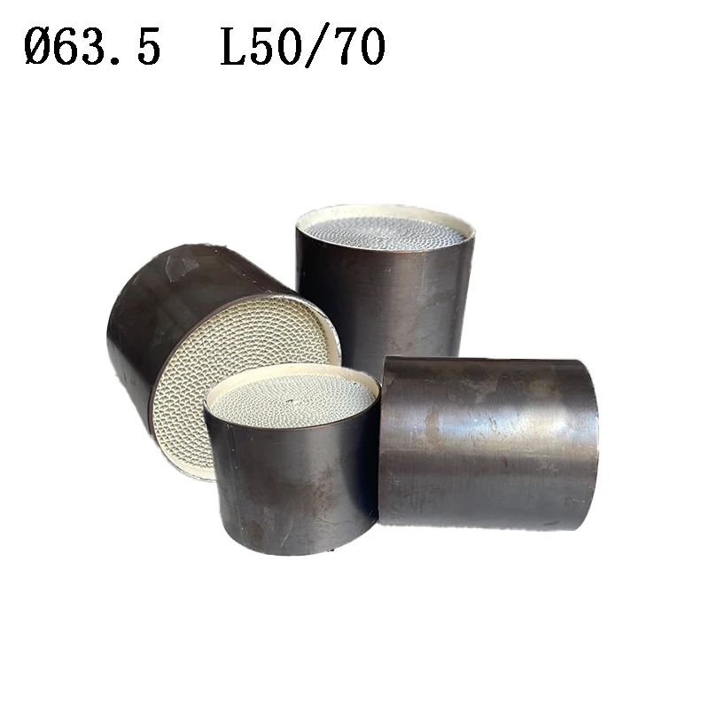 Durchmesser 63,5 mm, modifizierter Motorrad-Auspuffkatalysator, Waben-Auspuffkern zur Geräuschreduzierung