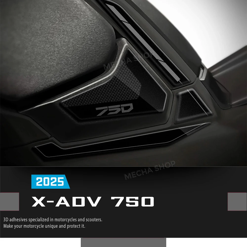 Motorcycle 3D resin compatible with X-ADV750 For Honda X-ADV 750 Protective foot sticker 2025