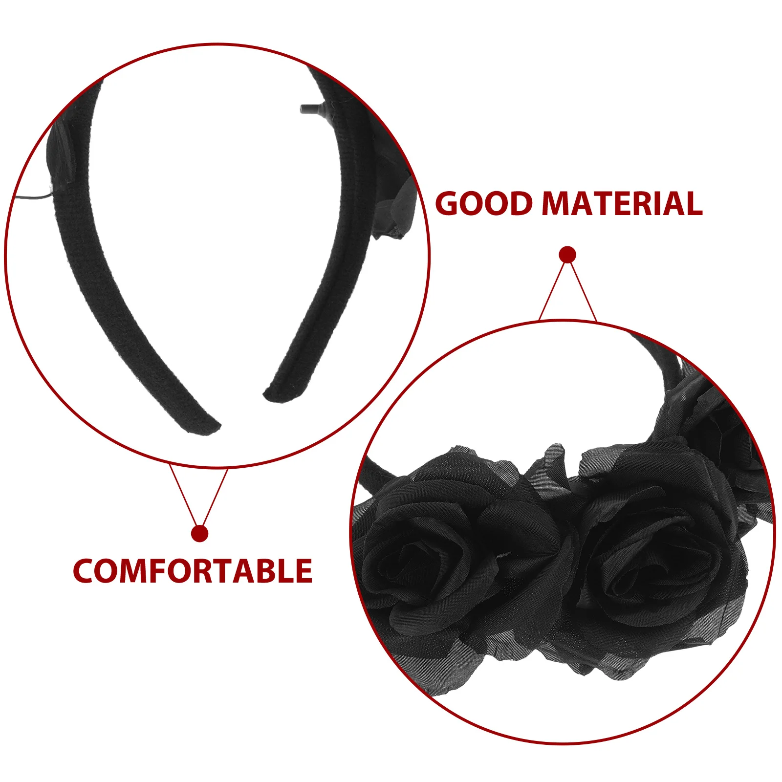 

Bat Headband Headdress Scary Horror Halloween Party Supplies Flower Cosplay Hair Hoops Ghost Bride