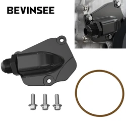 BEVINSEE Timing Chain Tensioner Oil Return Chain Plate Kit For Honda K20 K24 K Series AN10 Turbo Oil Drain