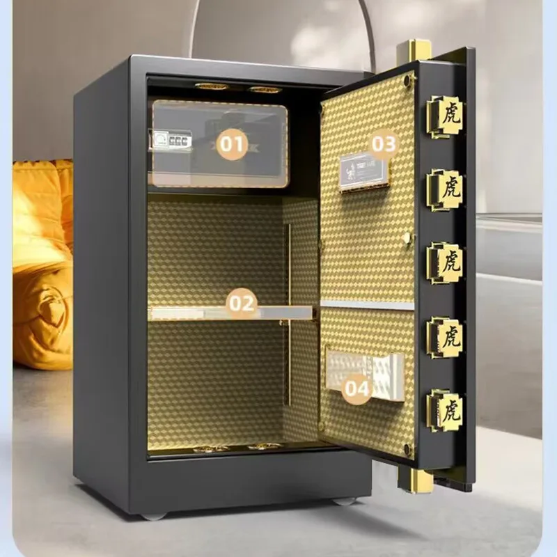 /Nordic Modern large and sturdy Fingerprint for home secret stash For home safe box fingerprint recognition safe camouflaged hom