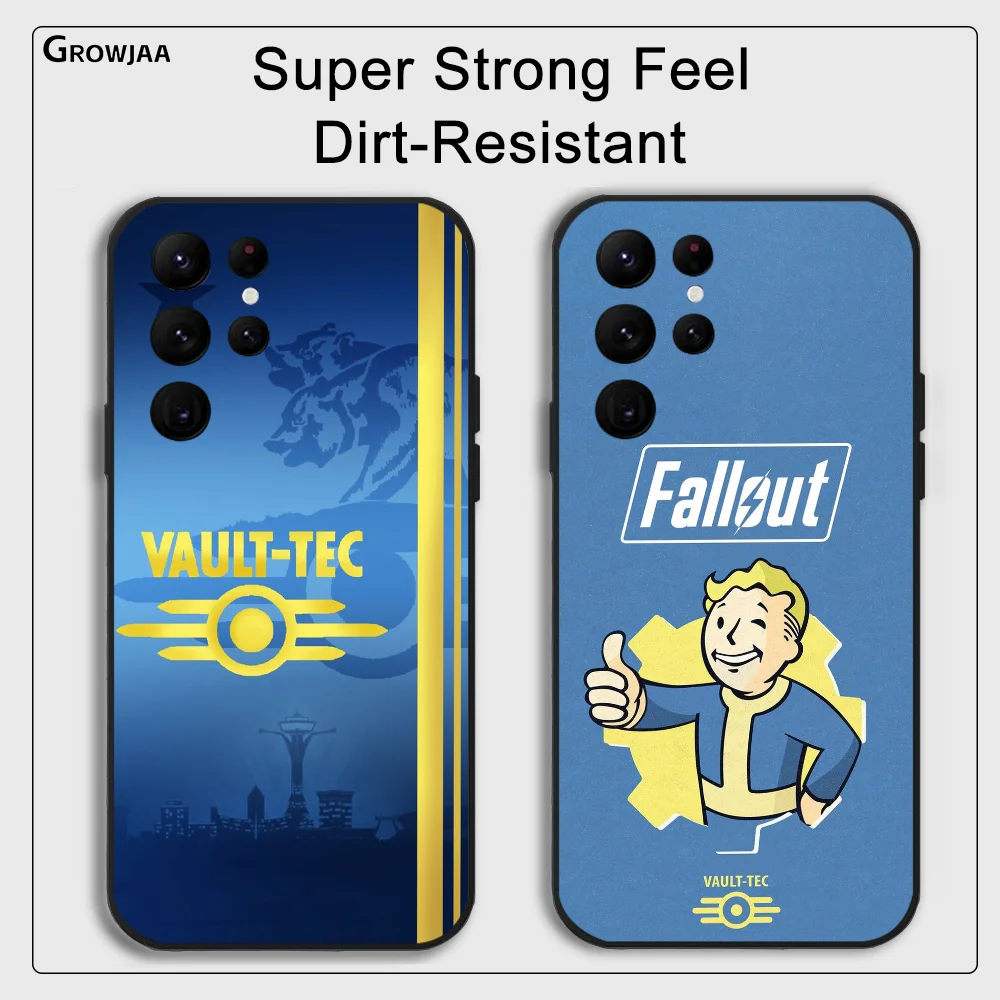 F-Fallout S-Series 4 Phone Case for Samsung Galaxy S24 Ultra S22 S23 Ultra S21 S20 5G Protective Silicone TPU Funda