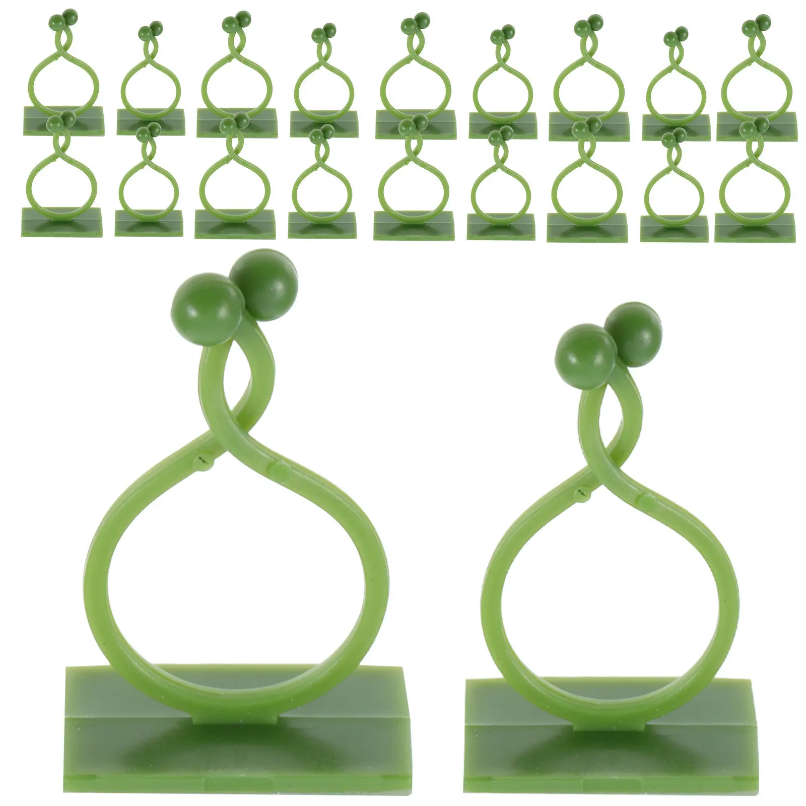 120Pcs Transparent Vine Fixing Clips Nailfree Plant Wall Holders Adjustable Climbing Garden Trellis Support Indoor Decoration