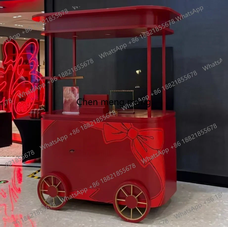 Snack cart stall cart coffee cart activity display  snack milk tea mobile cruise car