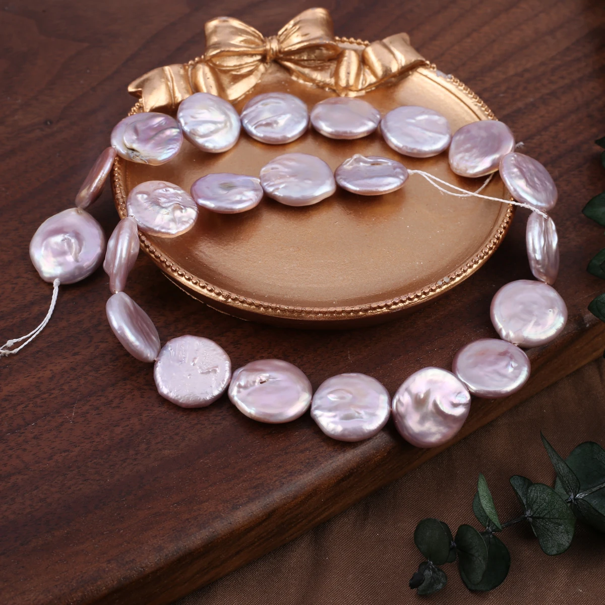 Natural Freshwater Pearl Baroque Pearl Beaded Discs Shape Loose Beads for Jewelry Making DIY Necklace Bracelet Accessories Gifts