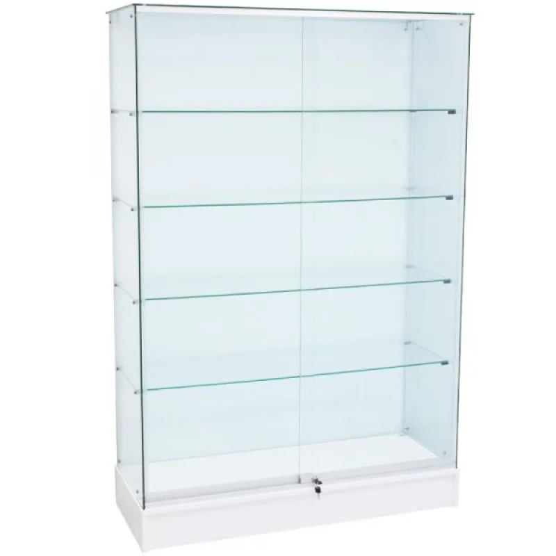 Custom.48w X 18D x 72h frameless glass showcase