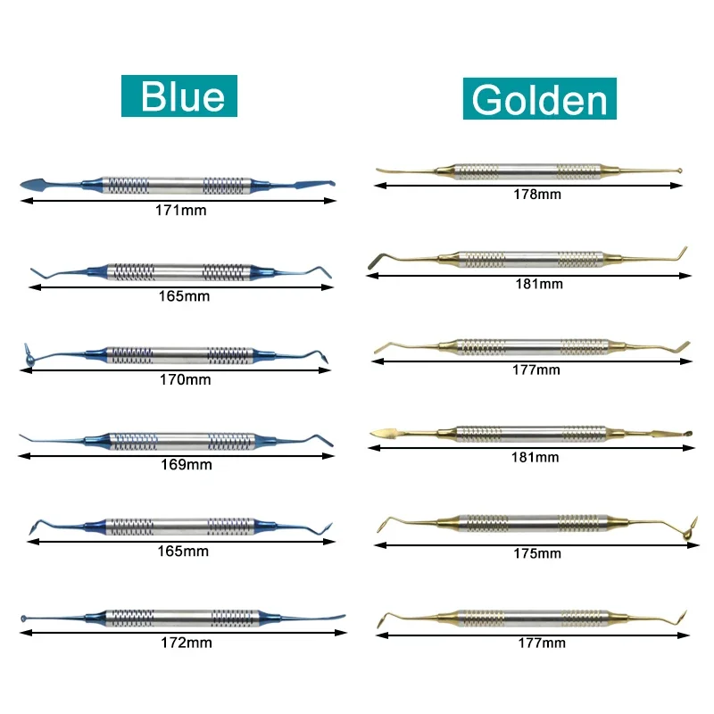 

6pcs/set Dental Spatula Composite Resin Filling Spatulas Double Head Dentist Accessories Dentistry Instrument Material