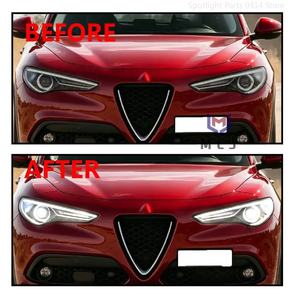 147000026900 For Alfa Romeo Stelvio Giulia Headlight LED Control Unit DRL Ballast  49142653 Module Car Accessories Angel Eye