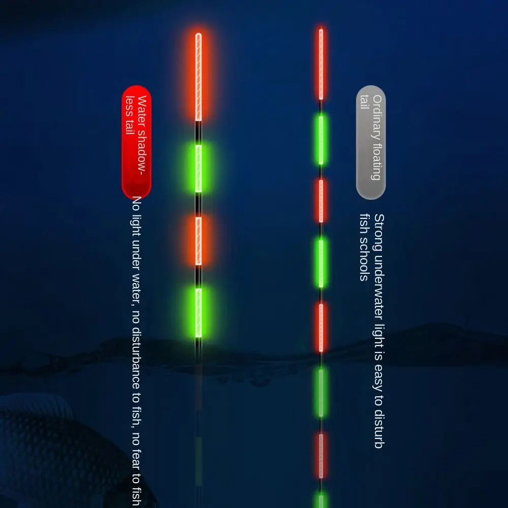 Flotadores LED para pesca nocturna en roca con bobbers visibles - imagen 2