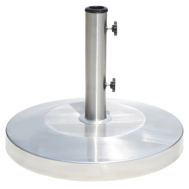 Outdoor parasol base Cement resin Stainless steel courtyard mid-column umbrella weighted and fixed Roman umbrella sun umbrella s