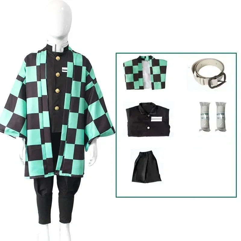 Аниме Demon Slayer Косплей Камадо Незуко Камадо Танджиро Slaying Corps Одежда Униформа Комплект Детская Com С Костюмом