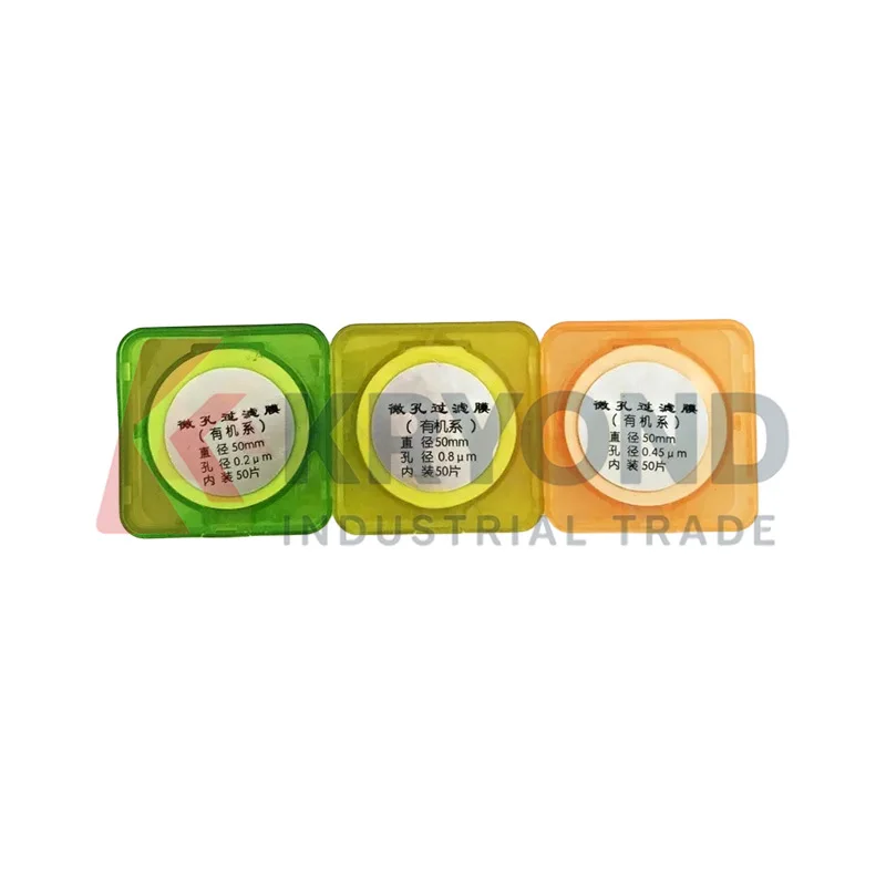 Nylon Membrane Filter 50mm Diameter 0.22μm 0.45μm 0.8μm 50pcs Laboratory Microporous Discs Research Application Use Series Model