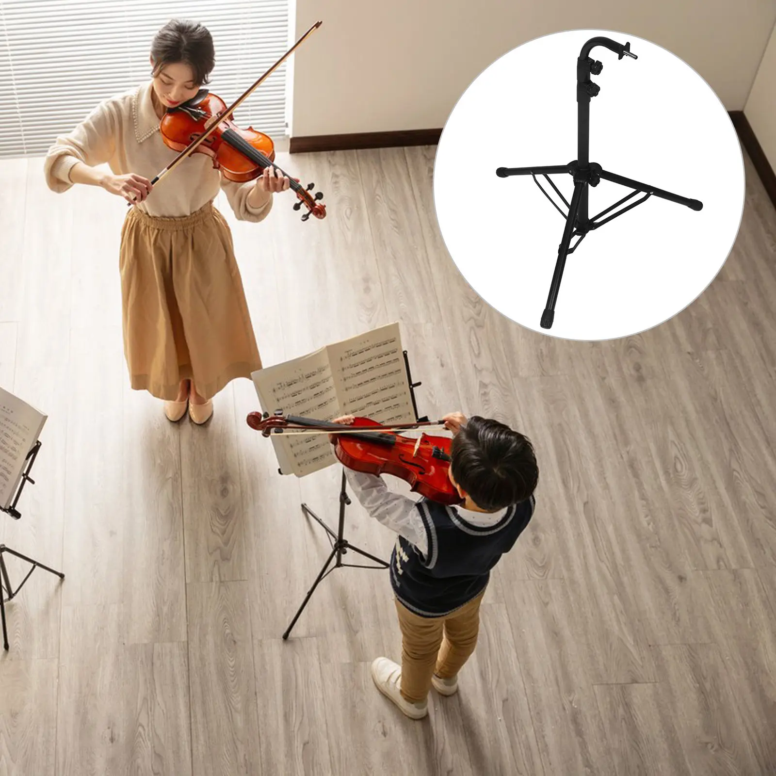 

1Set Universal Chime Stand Adjustable Height Detachable Tripod Floor Standing Stage Performance Hanging Instrument Rack