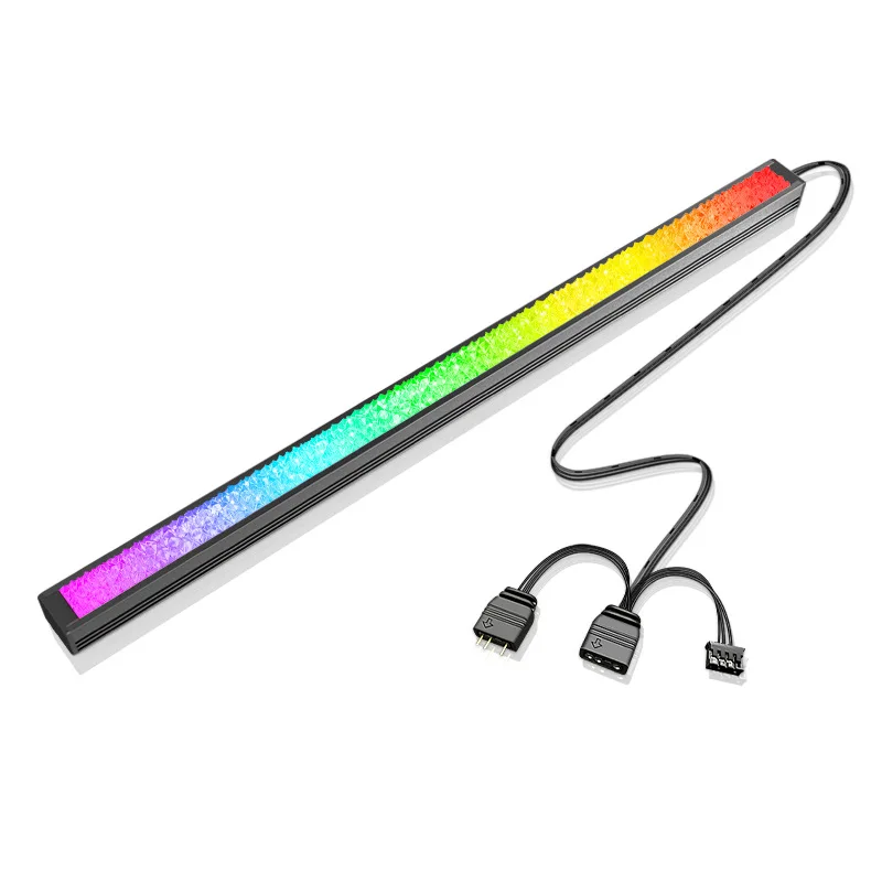 COOLMOON 30cm ze stopu aluminium RGB obudowa PC taśmy LED magnetyczne oświetlenie komputera Bar 5V/3PIN małe 4Pin ARGB płyta główna pasek światła