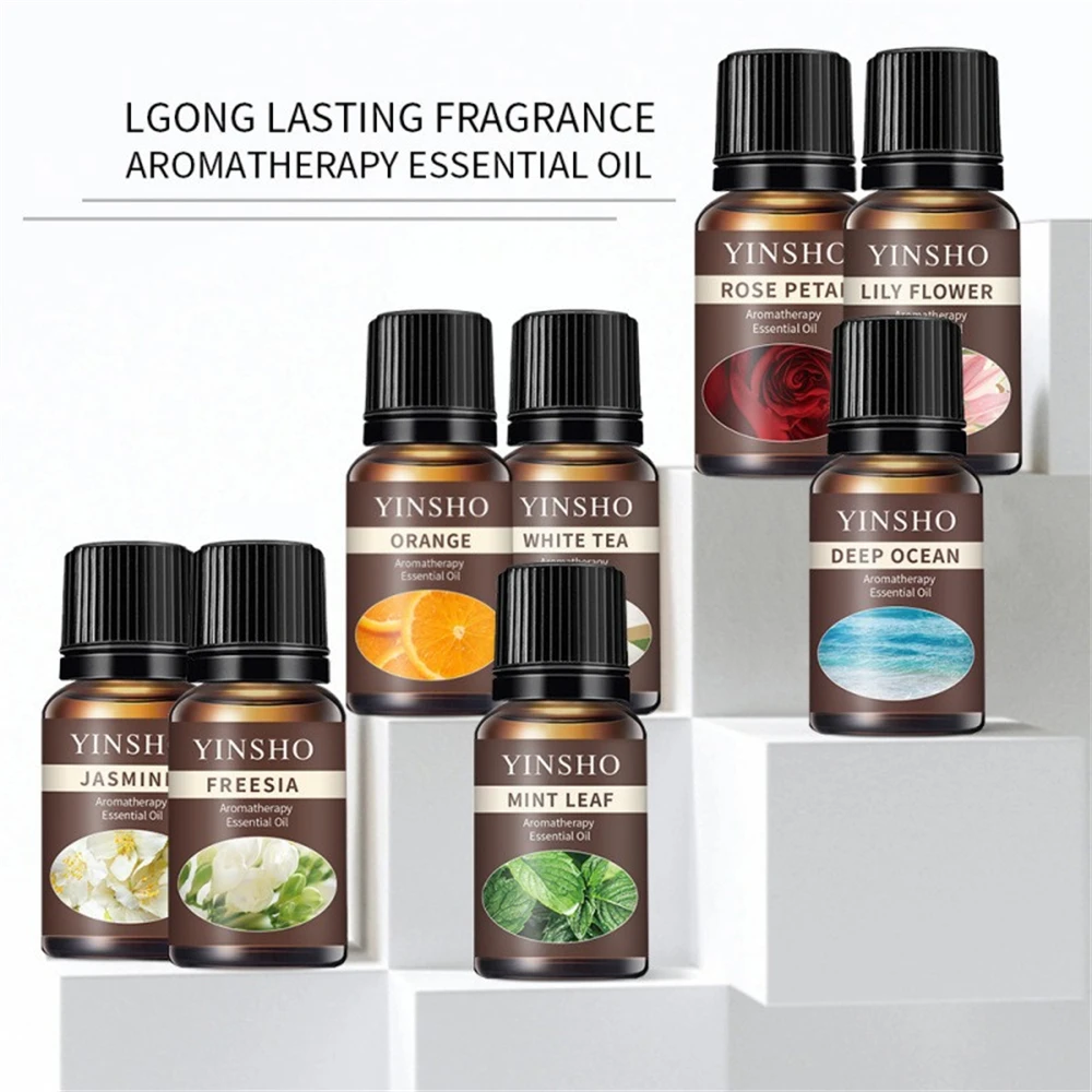 13 Flavors 10ml Essential Oils For Aroma Diffuser Air Humidifier Home Water-soluble DIY Versatile Deodorizing Spray Refresher