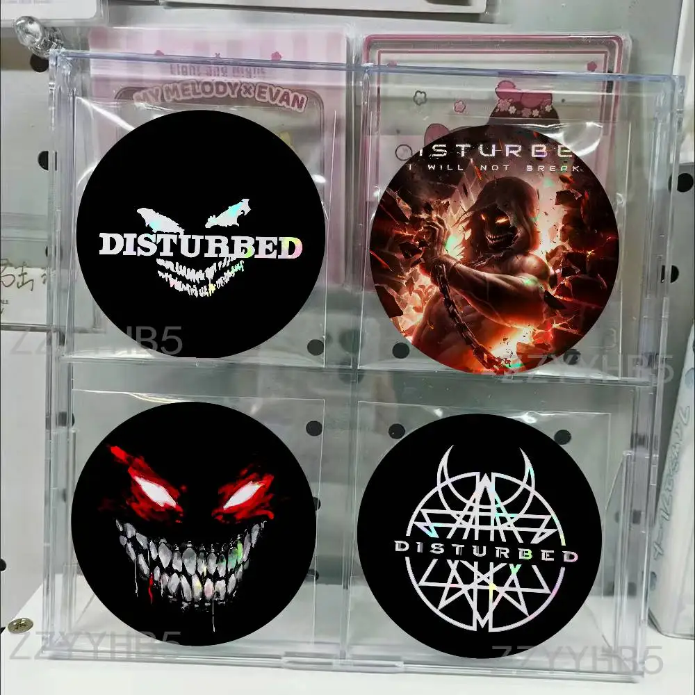 

D-Disturbed Band Ten Thousand Fists Meme Coin Badges Tinplate Round Brooch Custom Anime Role Enamel Pins Gifts for Fans Friends