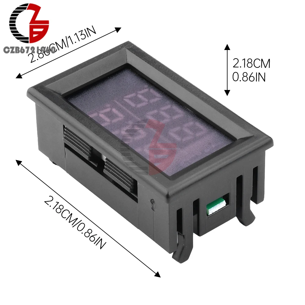 DC 5-80V LED Dual Display Digital Temperature Sensor NTC Metal Waterproof Probe Heating Cooling Controller Thermometer -50~+125℃