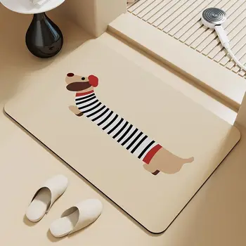 Dachshund Absorbent Floor Mat 1