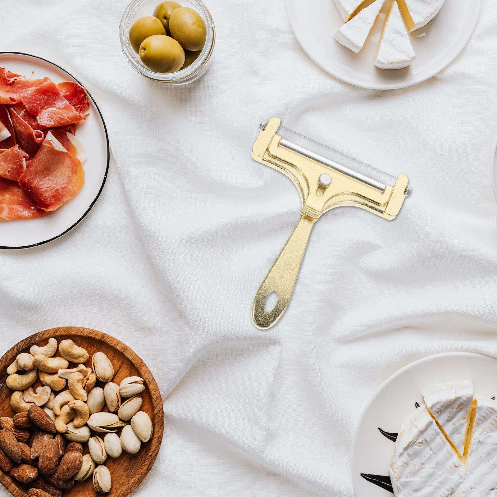 

1Set Compact Cheese Slicer Wire Cutting Tool for Block Cheese Butter Kitchen Essentials Smooth Slicing Performance Easy Clean