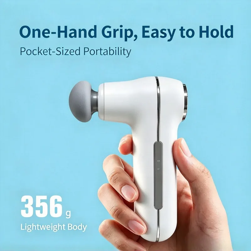 Mini Massage Gun with Smart Pressure Sensor, Portable Muscle Relaxer for Neck & Shoulder Pain Relief, Relaxation Tool for Home