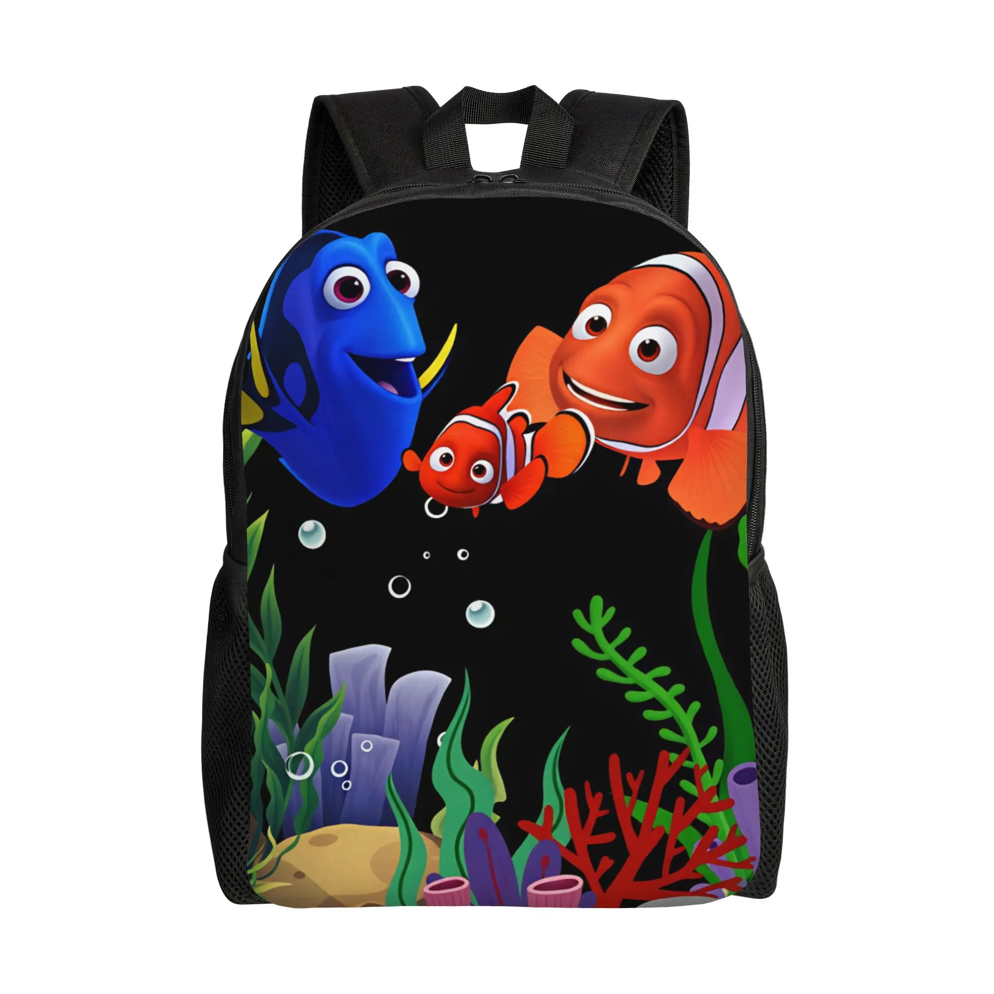 Finding Dorys Nemos Backpack Men Movie  Soft Backpacks Polyester Style High School Bags Outdoor Style High Quality Rucksack