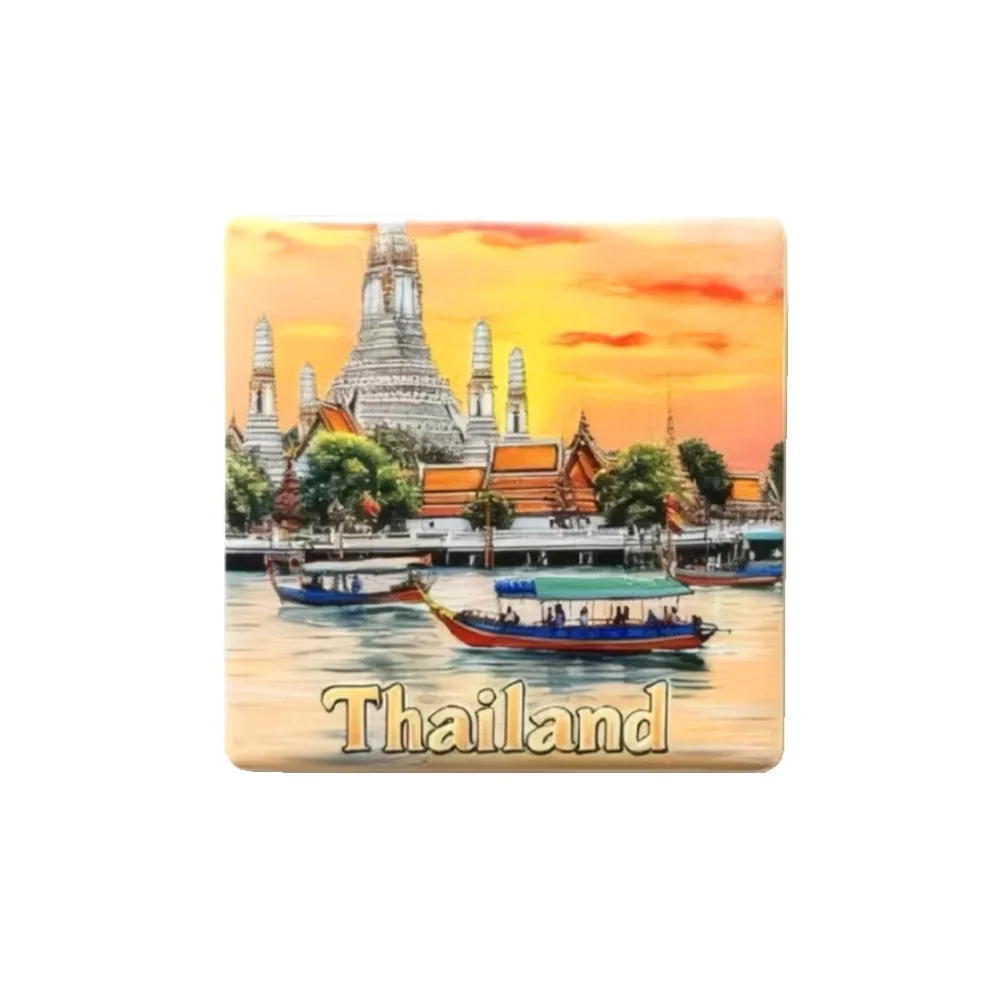 Asia Thailand Bangkok Elephant Fridge Ceramics & Resin Magnets Decoration Articles Tourist Souvenir Magnetic Refrigerator Gift