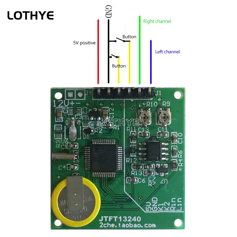 Colorful Mini 1.3 Inch LCD 2 Channel Audio Music Spectrum Rhythm Dynamic Balanced Output Screen VU Meter Level Indicator DC 5V