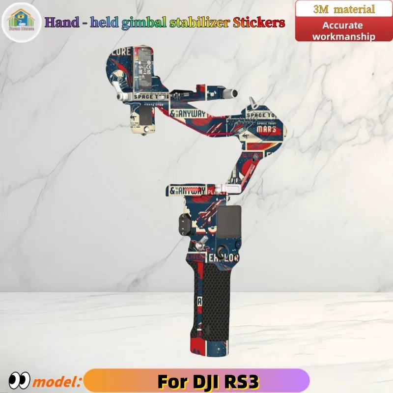 

For DJI RS3 hand - held gimbal stabilizer stickers, DIY skin,Precision tailoring wear-resistant protective film