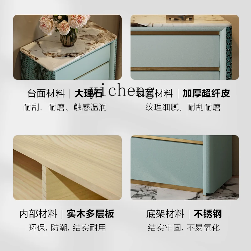 

ZK light luxury chest of drawers modern fashion three four six bucket cabinet bedroom drawer storage cabinet home accessories