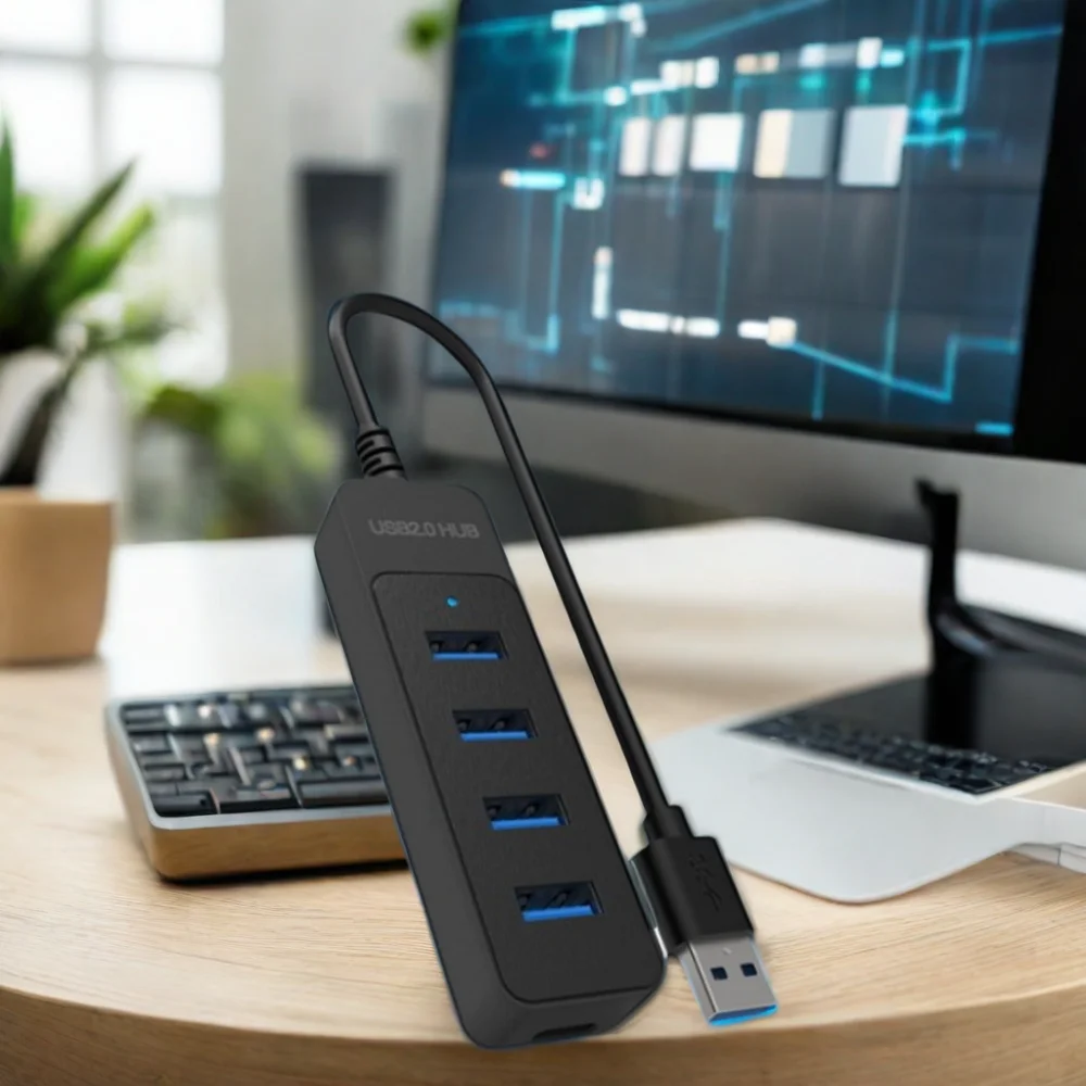 Док-станция DTECH Multiport USB-адаптер типа C USB 2.0 HUB для ноутбука