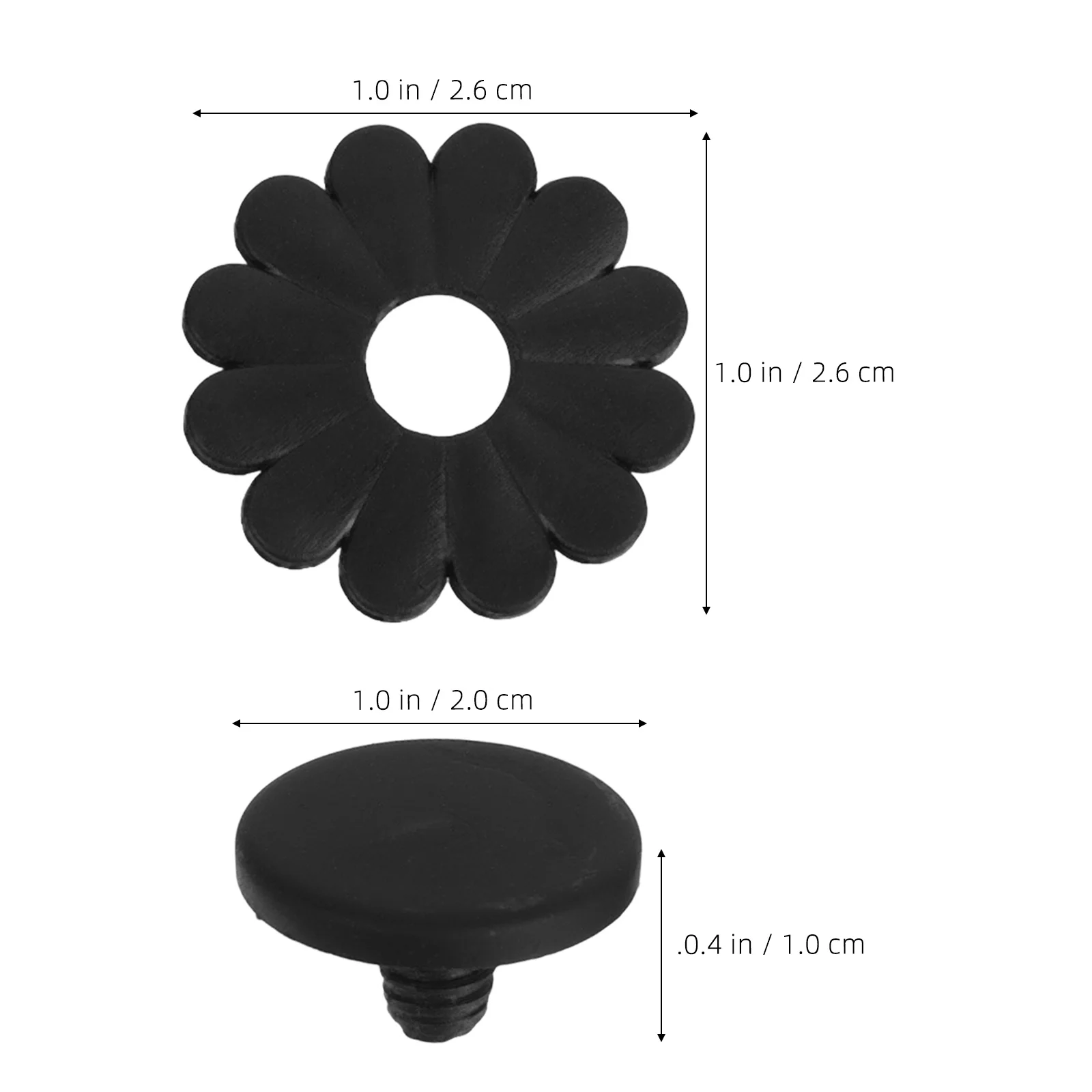 1 مجموعة مظلة استبدال القمم غطاء المواد البلاستيكية الآمنة منع الخدش الشمس الملحقات 8 مللي متر نصائح واقية #5