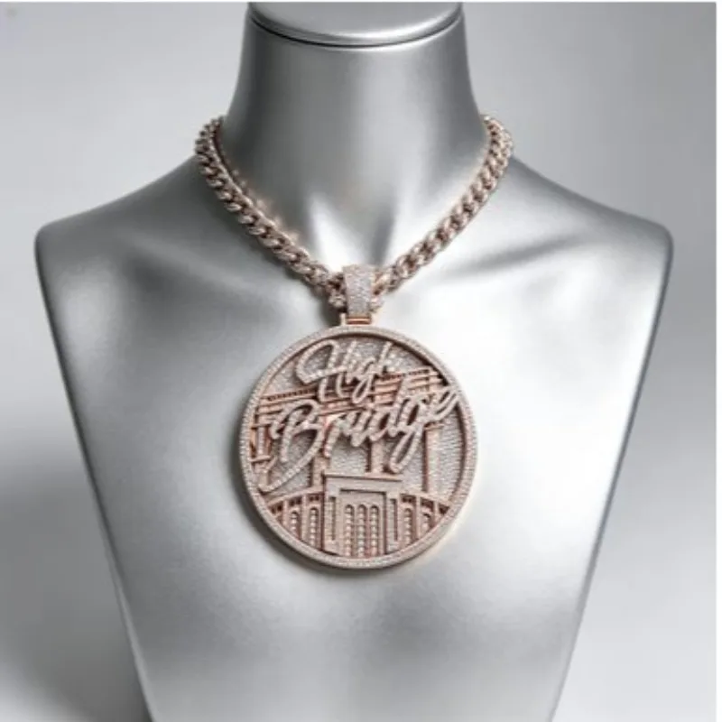 

Chek Zodiac Libra Pendant | Iced Out Name & Star Sign in Zircon, Personalized Men's Luxury Necklace Bling pendant