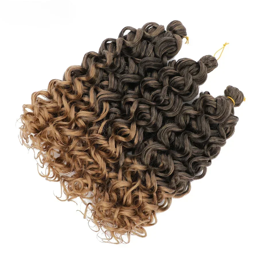 Hawaii Ocean Wave Synthetic Crochet Cheveux Naturel Noir Ocean Wave Tresses Cheveux Crochet Tressage Extensions De Cheveux