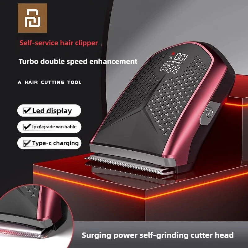 

Xiaomi Youpin Washable Electric Hair Trimmer Self-Cut Haircut Kit Fade Style Clipper For Men Width Cutter Blade Bald Head Shaver