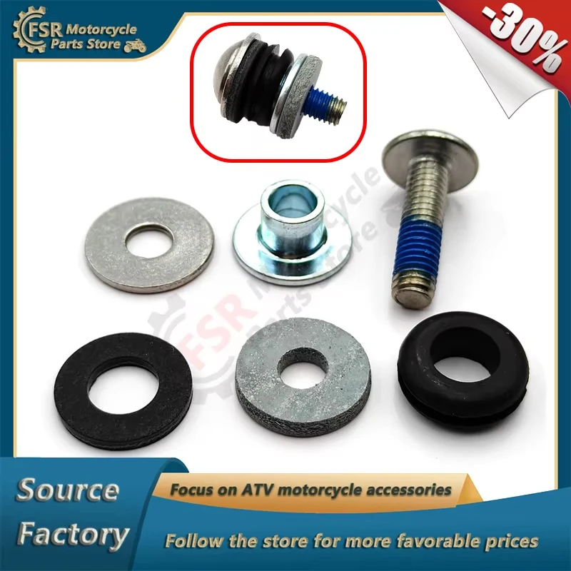 Exhaust pipe screw insulation rubber sleeve Assy,FOR KYMCO XCITING 250 300 500 PEOPLE SPACER LIKE DINK 125,P/N:90110-KEBE-C00