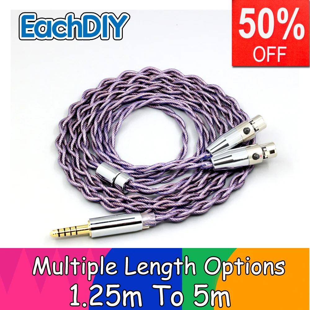 

Headphone Earphone Cable Type2 1.8mm 140 cores litz 7N OCC For THEKK WODAN VALI KENNERTON ODIN THROR ROGNIR Headphone LN007872